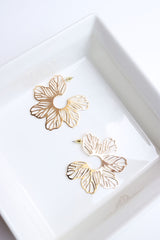 Statement Cutwork Flower Earrings