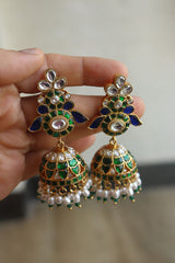 Statement Jadau Peacock Choker Set