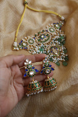 Statement Jadau Peacock Choker Set