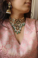 Statement Jadau Peacock Choker Set