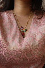 Jadau Birdie Drop Necklace