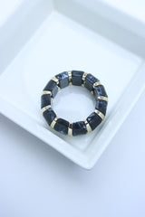 Black Marble Gold Bracelet