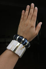 Black Marble Gold Bracelet