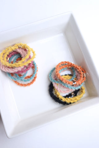 Set of 10 Furry Rubber bands