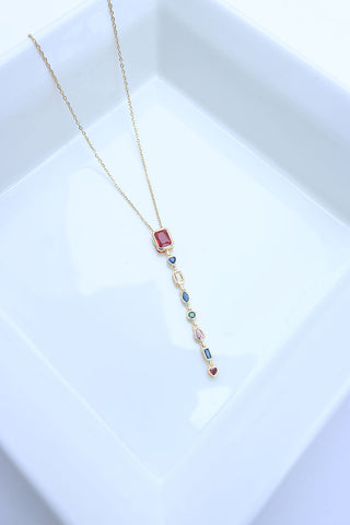 Heart Stone Dainty Necklace