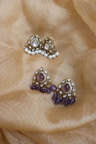 Victorian Tilak Drop Studs