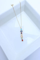 Multi Shapes Stone Dainty Chain