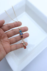 Multi Shapes Stone Dainty Chain
