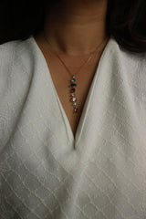 Multi Shapes Stone Dainty Chain