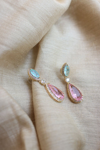 AD Pastel Pink Drop Earrings