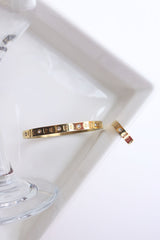 Bow Stone Bracelet Ring Set