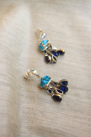 Blue Chime Drop Earrings