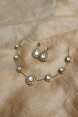 Classic Dull Gold Polki Style Set