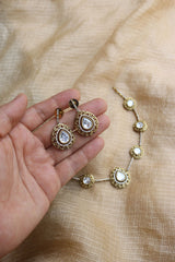 Classic Dull Gold Polki Style Set