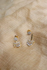 AD Flower Up-Down Earrings