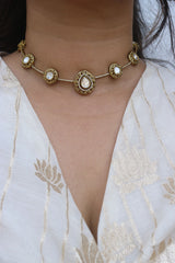 Classic Dull Gold Polki Style Set