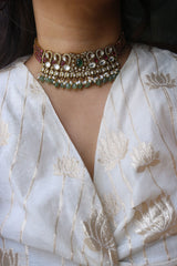 Polki oval Choker Set
