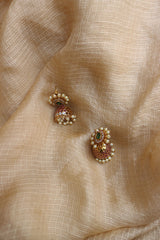 Oval Pearl Spokes Jhumka