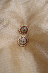 Jadau Star Flower Studs