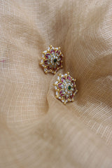 Jadau Star Flower Studs