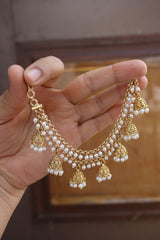 Jhumka Pearl Ear Chain