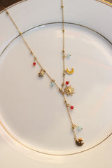 Moon Star Dainty Beads Chain
