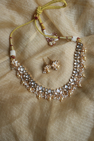 White Lotus Polki Set