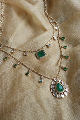 Emerald Layer Polki Set