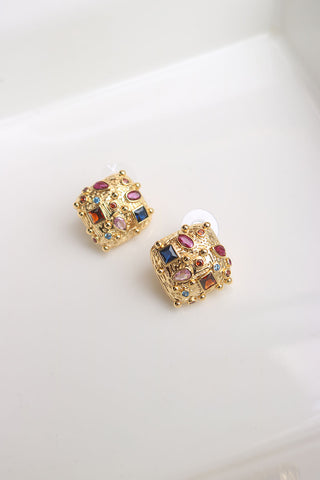 Multi Bejewelled Studs