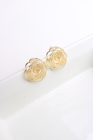 Rose Cutwork Studs