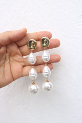 Statement Pearl Drop Earrings