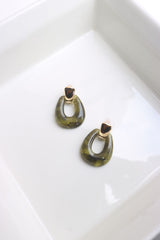 Olive Gold Earrings