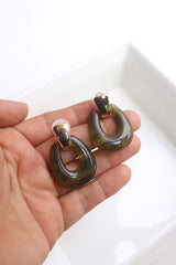 Olive Gold Earrings