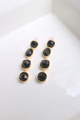 Black Shapes Dangler Earrings