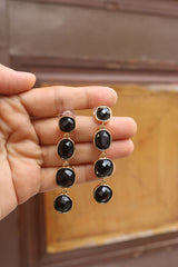 Black Shapes Dangler Earrings