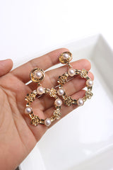 Pearl Flower Tiara Earrings