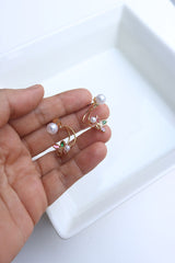 Pearl Multi up-Down Earrings