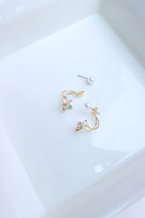 Pearl Multi up-Down Earrings