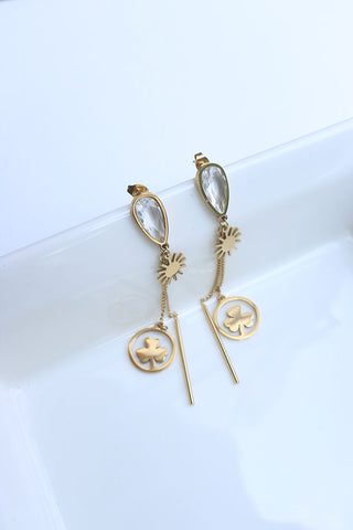 Clove Chain Tassel Earrings