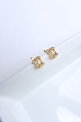 Semi Shapes Stone Earrings