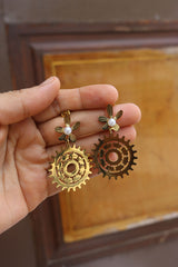 Flower Wheel Earrings