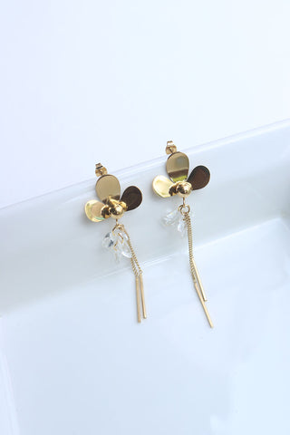 Flower Tassel Earrings