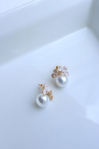 Butterfly Pearl Studs