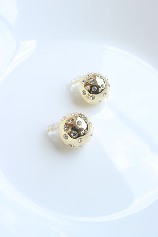 Stone Semi Sphere Studs