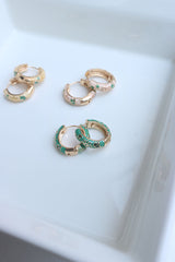 Sunflower Enamel Bali Earrings