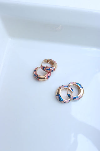 Butterfly Enamel Bali Earrings
