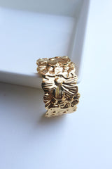 Flower Beaten Cuff