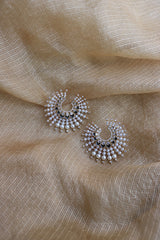 Pearl Spokes Rivet Earrings
