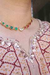 Sitara Jadau Close Neck set
