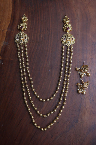 Lakshmi Motif Layer Maala Set